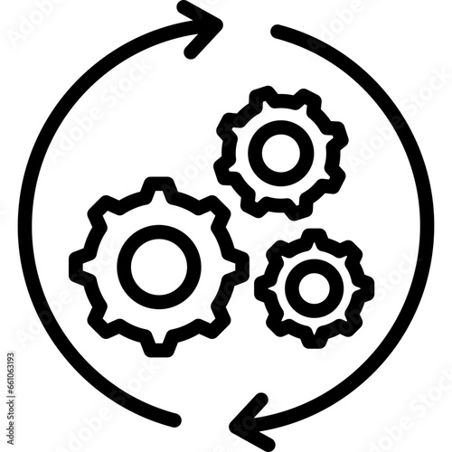Process Outline Icon