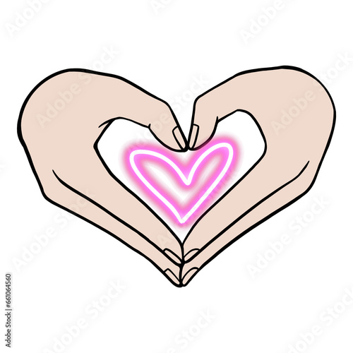 hands with heart