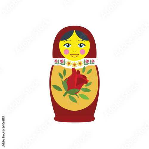 nesting doll emoji vector illustration
