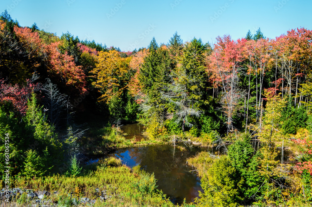 Ball Mountain Lake in fall, Jamaica, Vermont Ball Mountain Lake in fall, Jamaica, Vermont