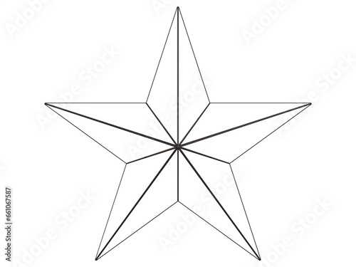 Wireframe Shape Geometric Star 3D print model