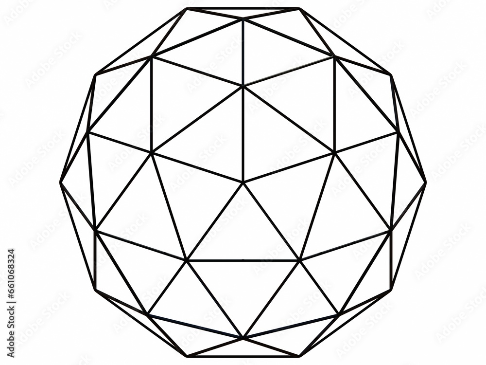Wireframe Shape Geodesic Polyhedron Sphere 3D print model Wireframe Shape Geodesic Polyhedron Sphere 3D print model