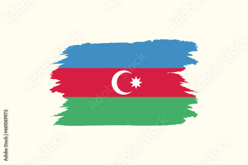 Azerbaijan national flag in vector
