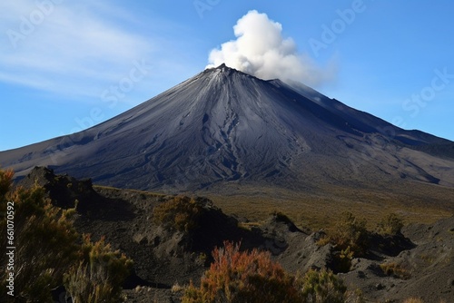 Llaima volcano. Generative AI photo