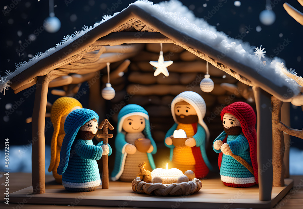 Christmas amigurumi and Nativity scenes portrayed in incredibly ...