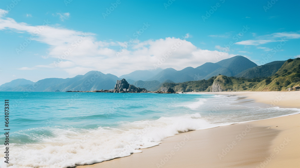 Seascape background. Sea background. Generative AI Seascape background. Sea background. Generative AI