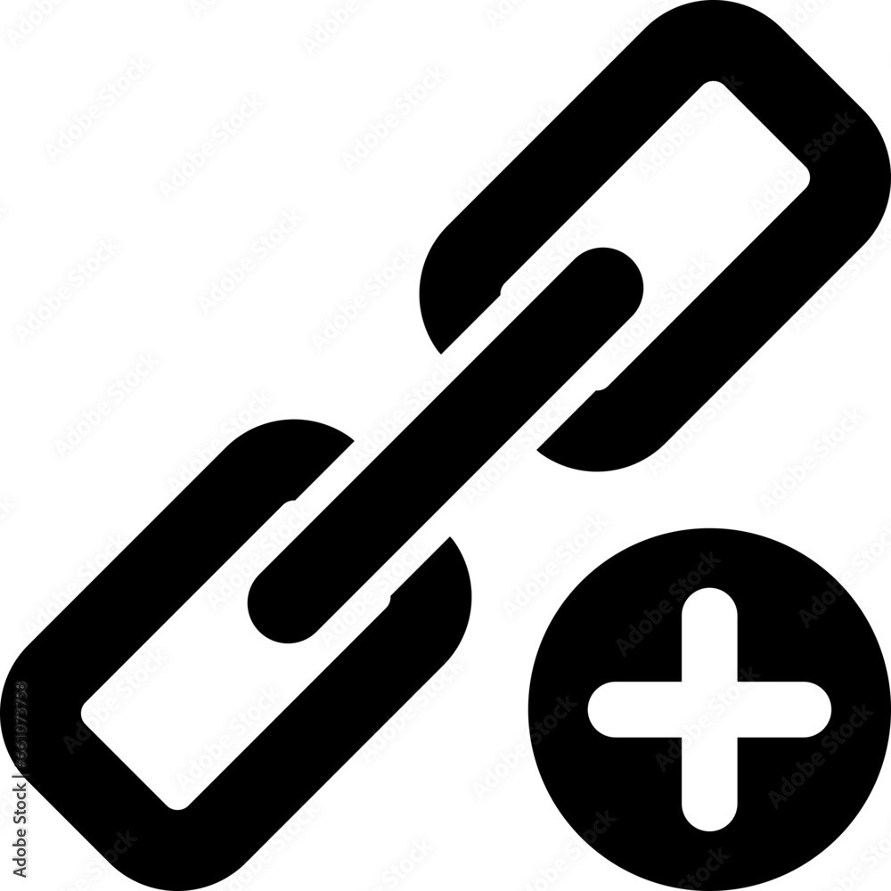 Obraz premium Backlink Glyph Icon