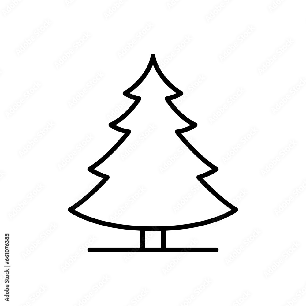 Pine tree icon. Simple outline style. Spruce, fir, evergreen, timber, cedar, forest concept. Thin line symbol. Vector illustration isolated. Pine tree icon. Simple outline style. Spruce, fir, evergreen, timber, cedar, forest concept. Thin line symbol. Vector illustration isolated.