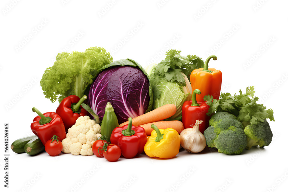 Vegetables on a Transparent background Vegetables on a Transparent background
