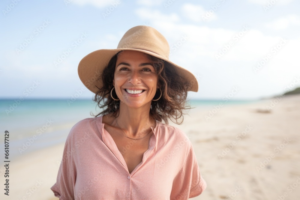 adult pretty woman happy expression summer holidays and beach concept. ai generated adult pretty woman happy expression summer holidays and beach concept. ai generated