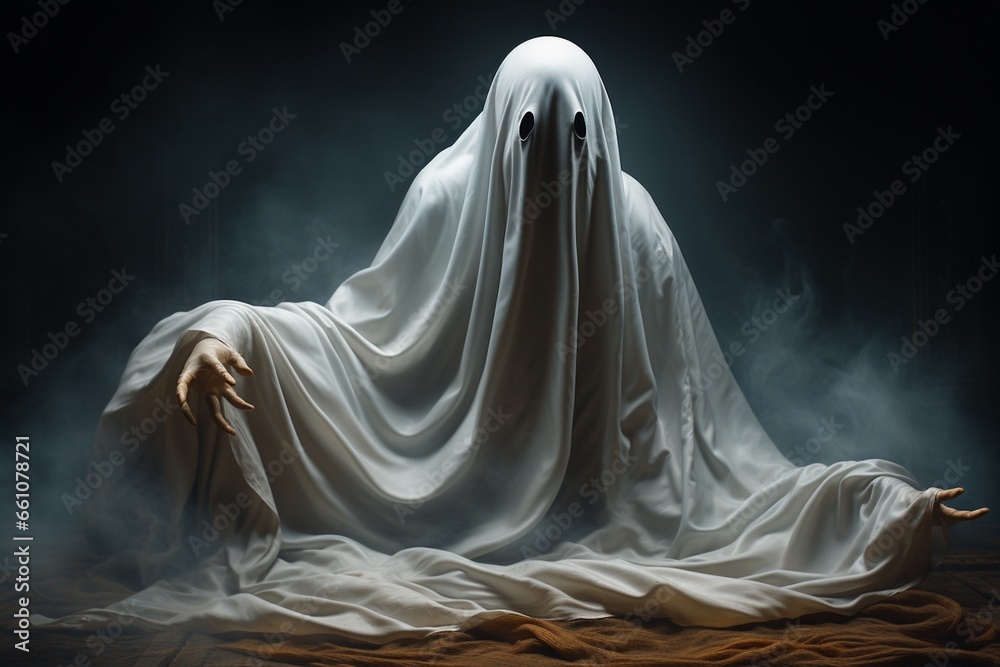 A Halloween Ghost, Created with Generative AI