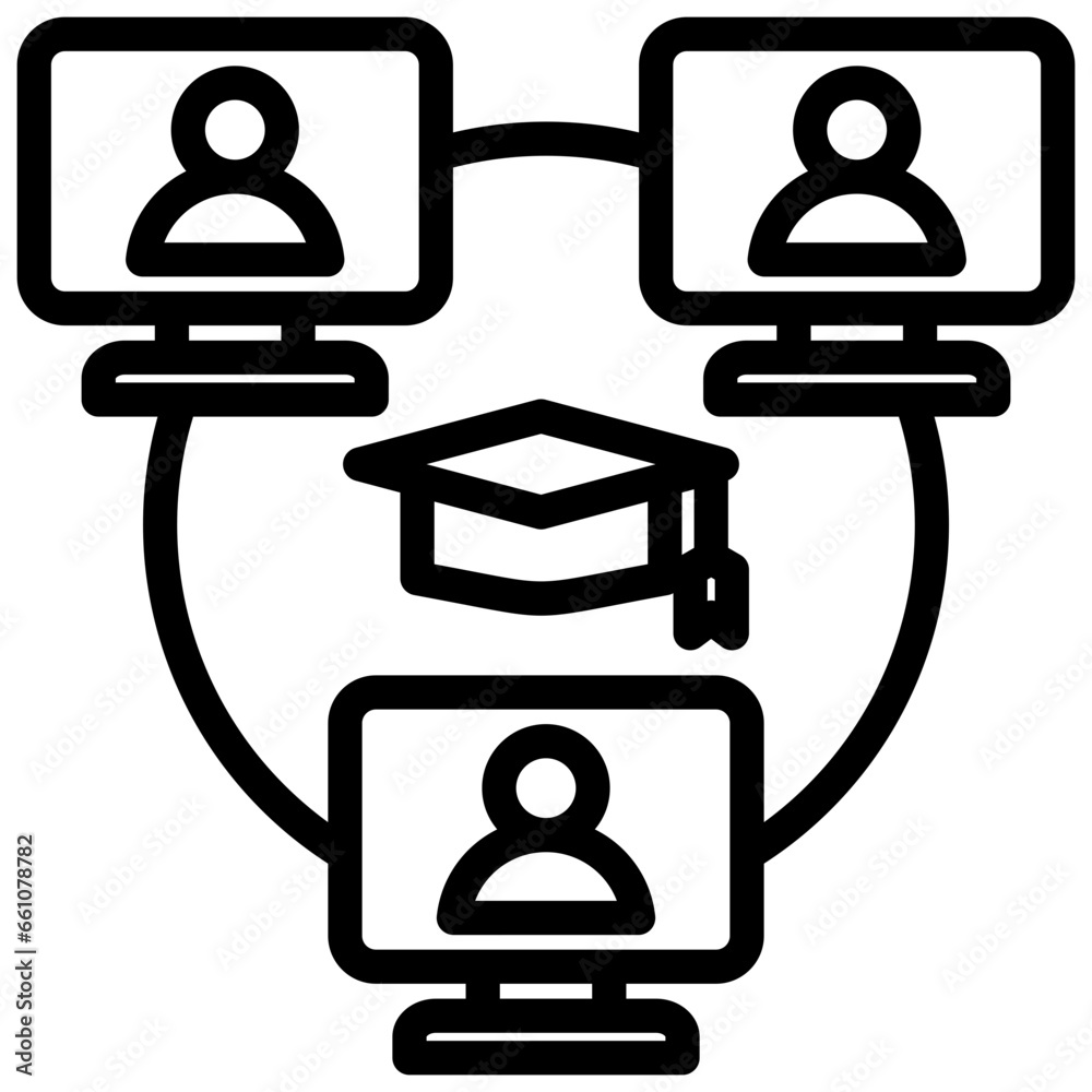 Learning Communities Outline Icon Learning Communities Outline Icon