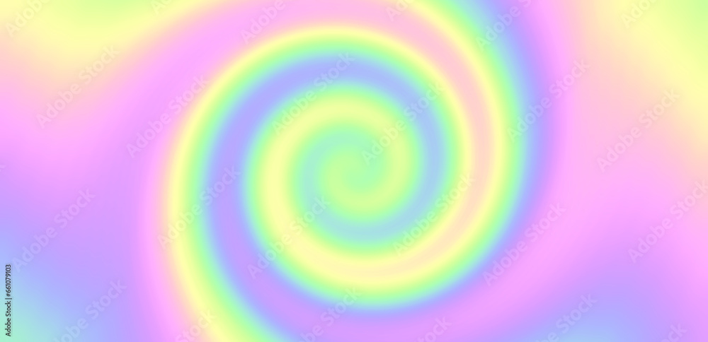pastel rainbow swirl soft abstract holographic spiral Y2K