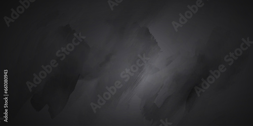 Elegant black background vector illustration with vintage distressed grunge texture and dark gray charcoal color paint.