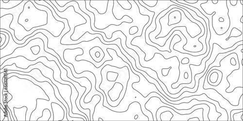 Vintage contour mapping of maps.Ocean topographic line map with curvy wave isolines vector 