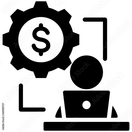 Self Employed Glyph Icon