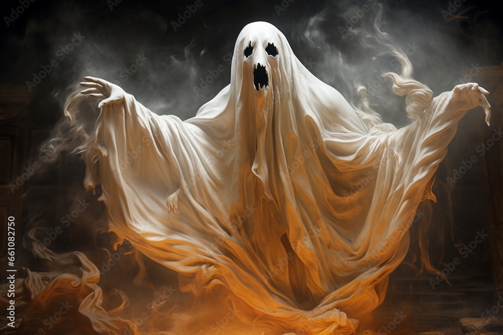 A Halloween Ghost, Created with Generative AI A Halloween Ghost, Created with Generative AI