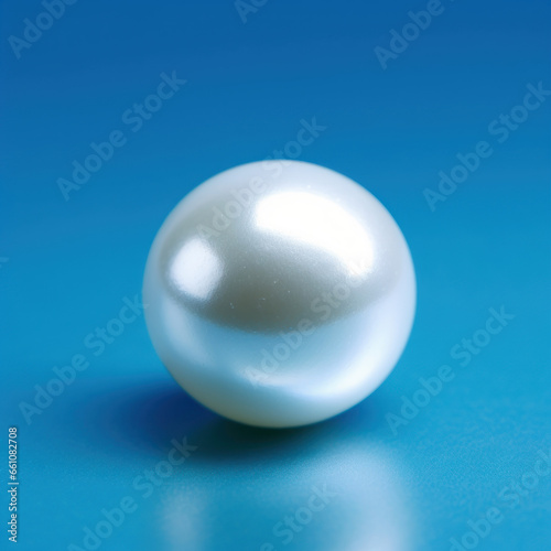 a white pearl blue background 
