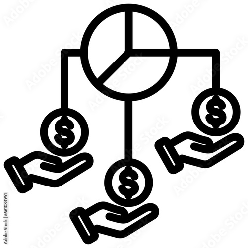 Shareholders Equity Outline Icon