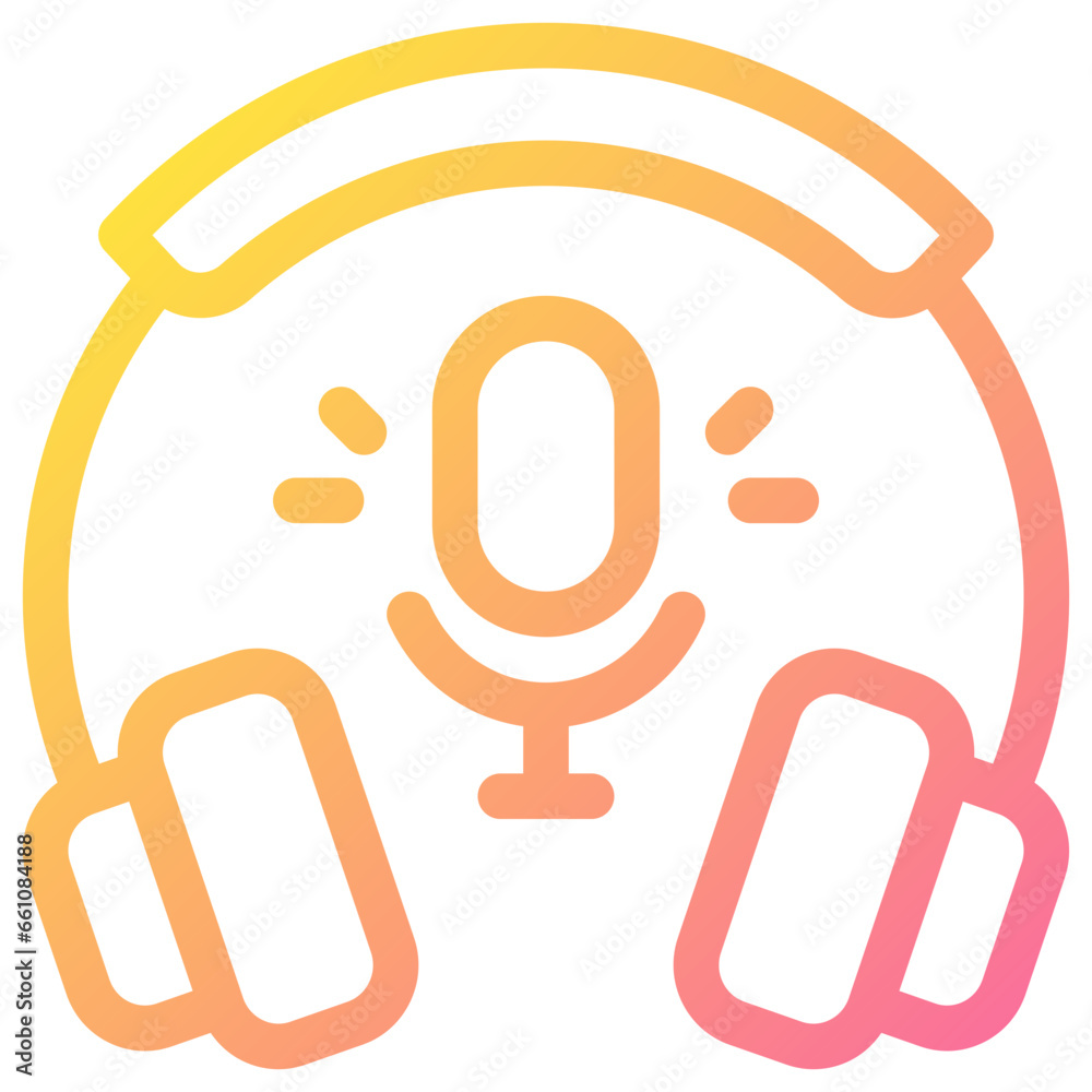 headphone 3d icon illustration headphone 3d icon illustration