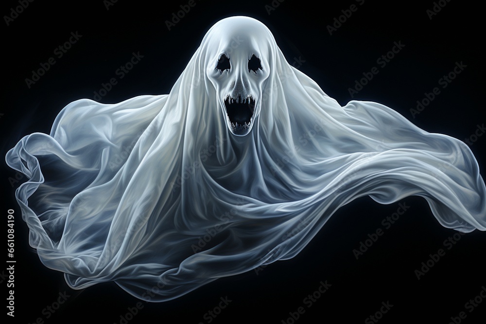 A Halloween Ghost, Created with Generative AI A Halloween Ghost, Created with Generative AI