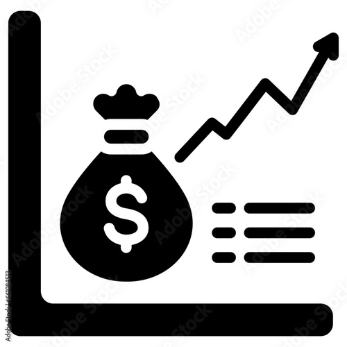 Market Capitalization Glyph Icon