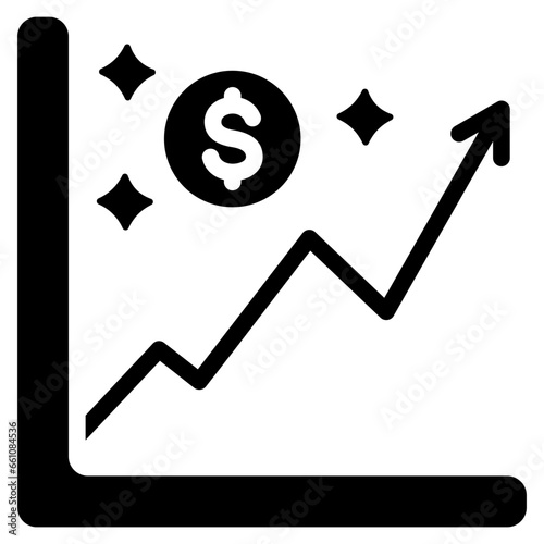Trading Debut Glyph Icon