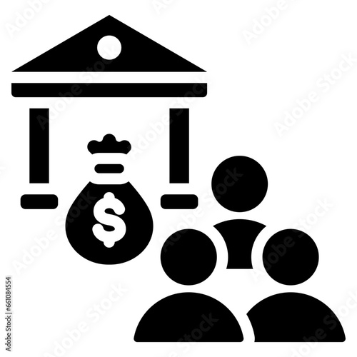 Institutional Investors Glyph Icon