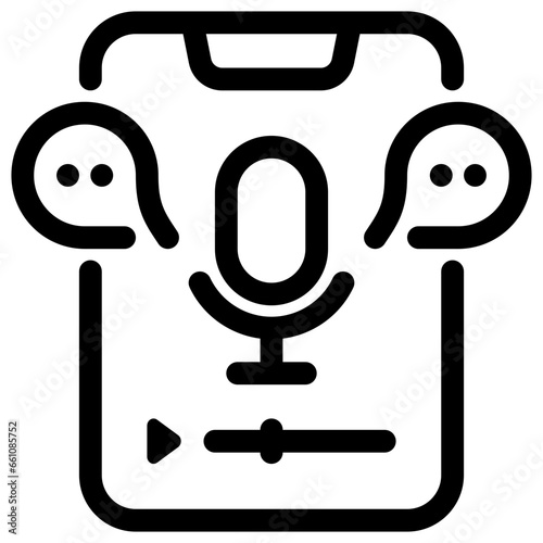 voice message 3d icon illustration