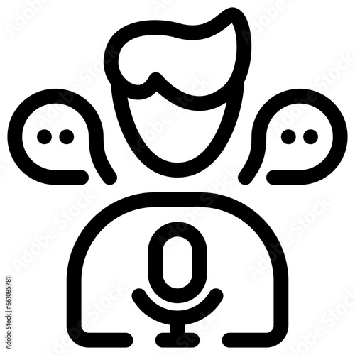 broadcast 3d icon illustration