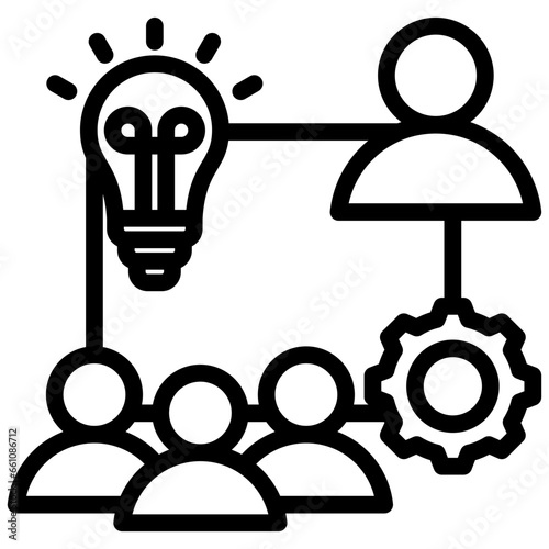 Coaching Outline Icon