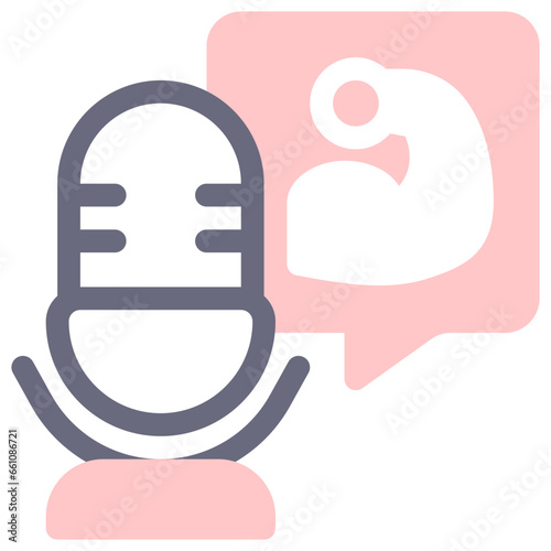gym podcast 3d icon illustration