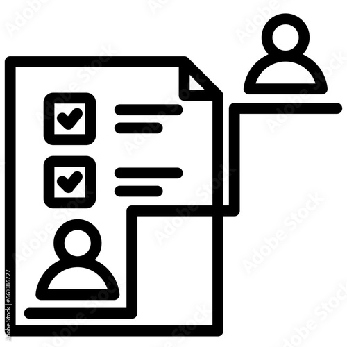Succession Planing Outline Icon