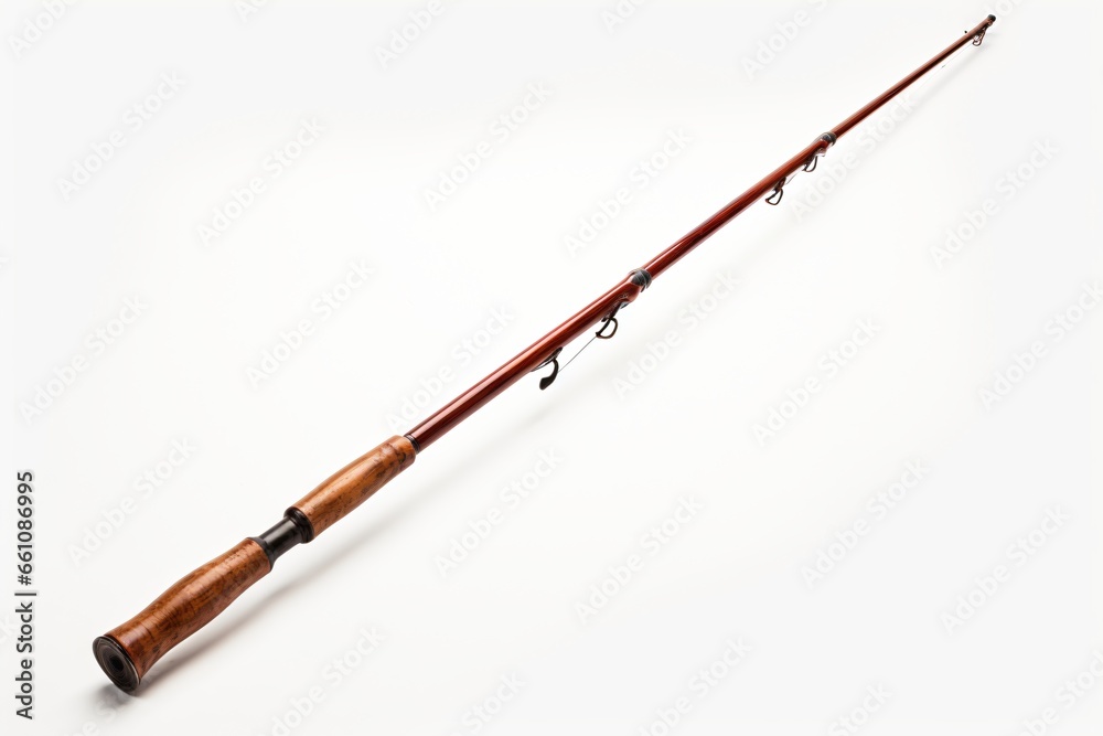Fishing rod isolated on a white background Fishing rod isolated on a white background