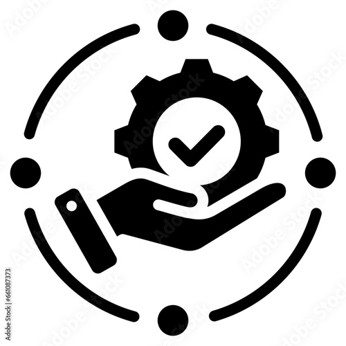Decision Making Process Glyph Icon