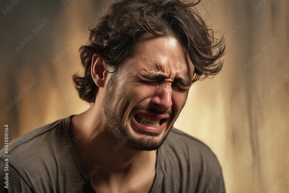 Fototapeta premium The man is upset