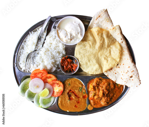 Canvastavla Indian thali / Transparent background