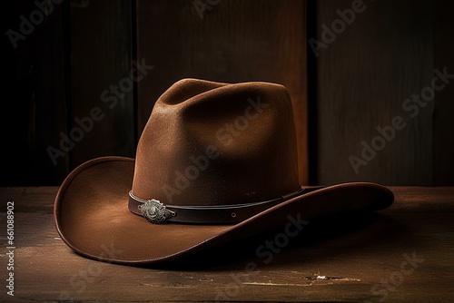 brown cowboy hat photo