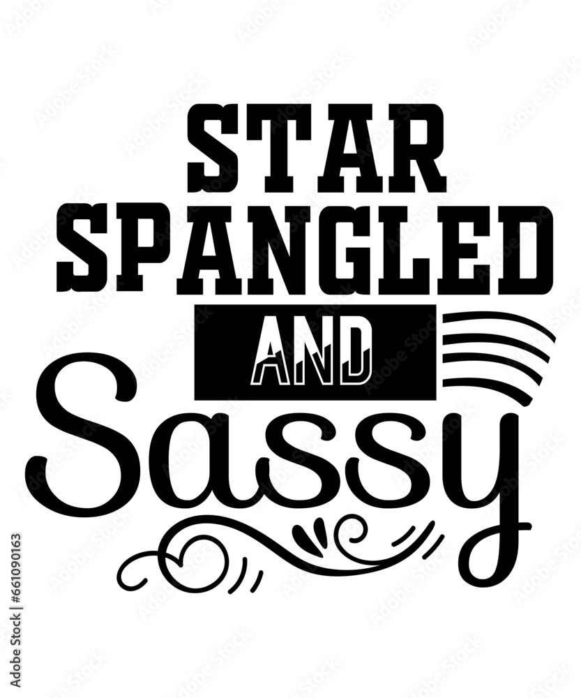 star spangled and sassy svg