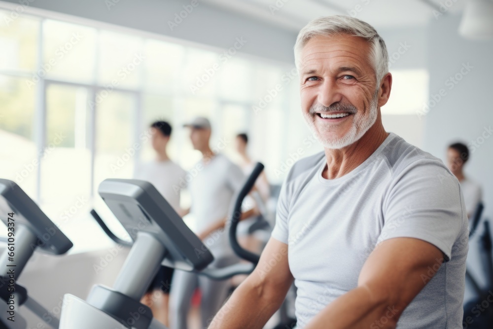 cool group of friends happy expression in a gym. fitness teacher concept. 