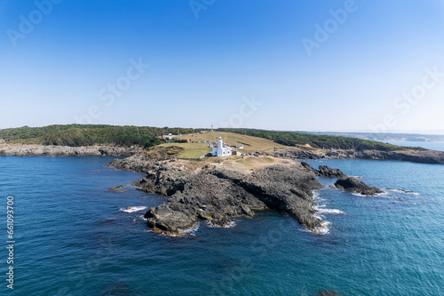Hamsilos Coast and Inceburun Lighthouse Drone Photo, Sinop Turkiye photo
