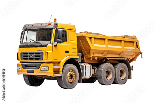 Dump Truck Chronicles on isolated background © Artimas 