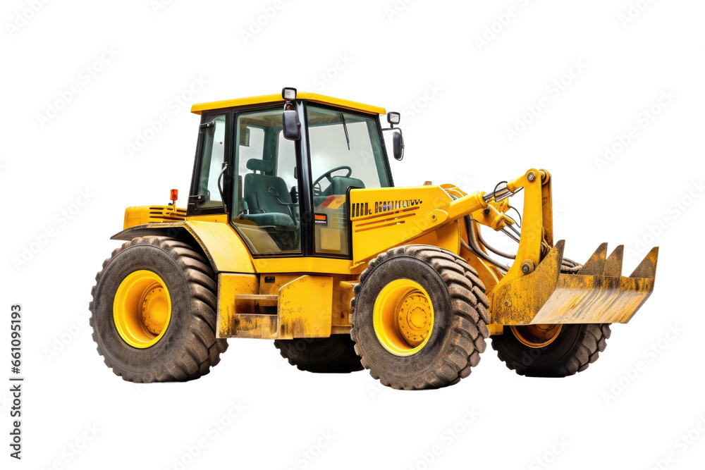 The Dance of the Earthmover on isolated background