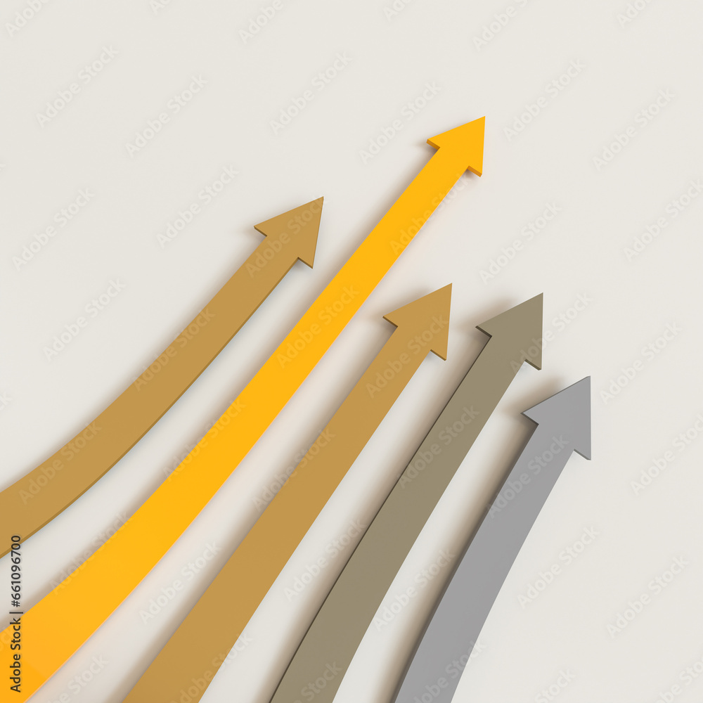 multicoloured diagonal arrows on a light background.