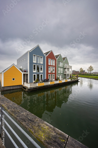 Modern residential architecture in Houten, The Netherlands