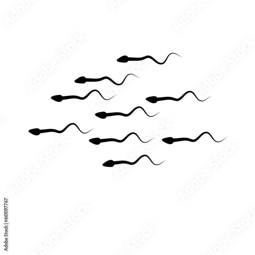 Abstract Sperm Icon