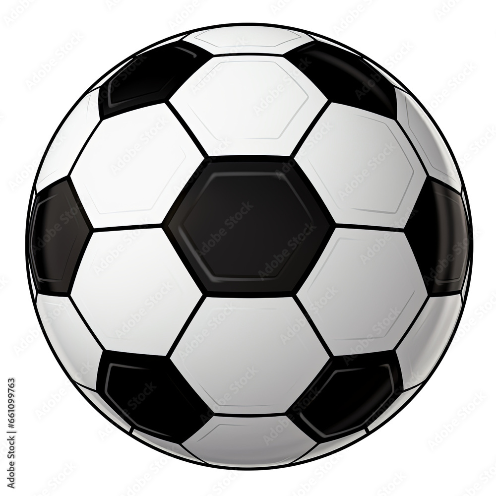 Soccer / football ball isolated on transparent background PNG
