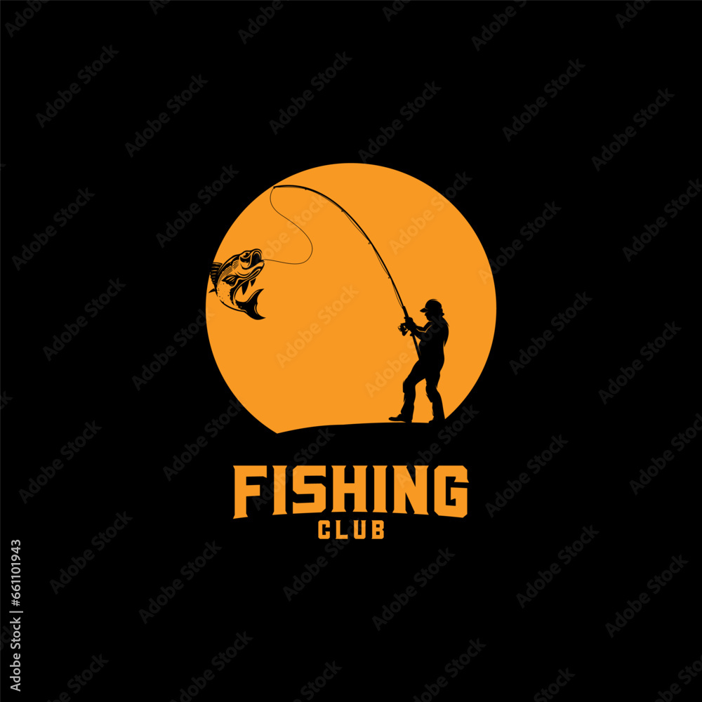 fish on a fishing hook illustration