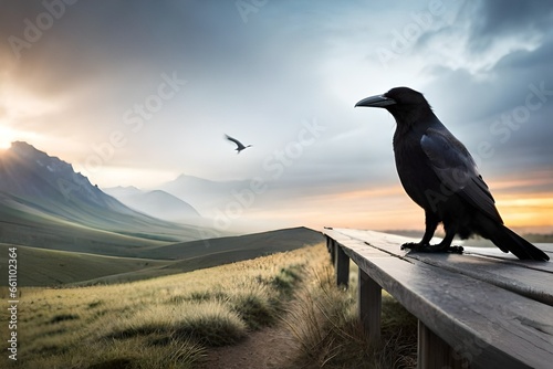 crow on the branch © Ahmad