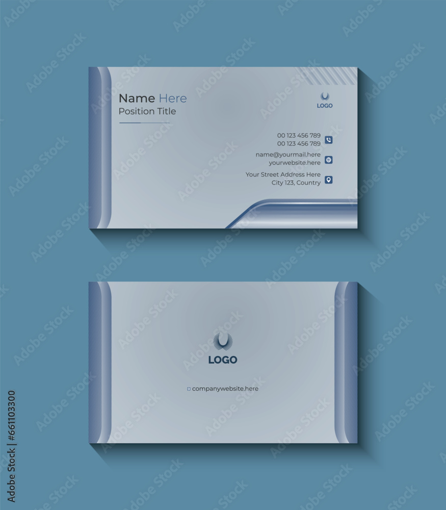 Naklejka premium vector business card template design